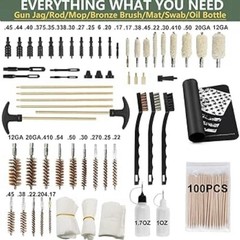 iunio Gun Cleaning Kit Universal Gun Cleaning All Caliber and Carrying Case New