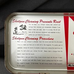 Vtg Outers No. 478 Shotgun Cleaning Kit, 16 Ga – 1960s Metal Case, Hunting Theme
