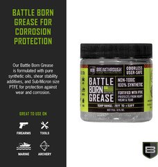 Breakthrough Clean Battle Born Gun Grease – Gun Lubricant Fortified with PTFE –