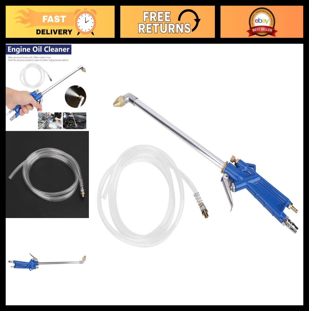 Wood Screw Support & Engine Cleaning Spray Gun, 40cm Pneumatic Tool w/ 1.2m Hose
