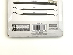 SE 5pc Gun Cleaning Set Brushes Nylon Brass Copper & Picks 7624BC-5 New