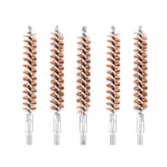 5 Pcs Bronze Bristle Bore Cleaning Brush Kit.325 Cal 8×32 Thread with 50 Patches