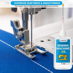 NEW 1oz Fine Light Sewing Machine Oil, with Precision Applicator, Clear & Odo…
