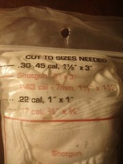 Outers Bulk Universal Gun Cleaning Patches All Sizes 200/pack 42380
