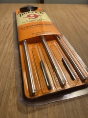 Hoppe’s 3PA22 Rifle Cleaning Rod 22 Cal Aluminum 3-Piece Poly Bag