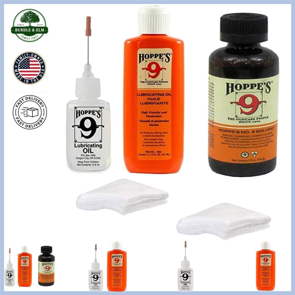 Oil Combo Pack with Cleaner Solution, Lubricating Oil & Cotton Cleaning Patches