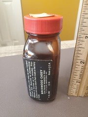 1970’s Brown Glass Birchwood Casey GUNSMITH MAGIC Empty Bottle w/label.