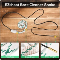 1/2 PCS Gun Barrel Cleaner Reusable Bore Rope For 223/22/9mm/38/12GA/243/303/308