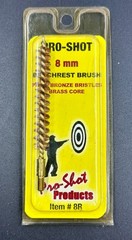NEW Pro-Shot Benchrest Brush, Bronze Bristles, Brass Core: Choice of 7mm or 8mm