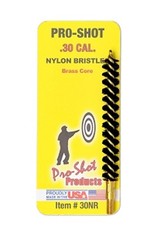 Pro-Shot 30NR Bore Brush .30/ 7.62mm Cal Rifle #8-32 Thread Nylon Bristles Brass