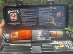 Hoppe’s 9 Cleaning Kit Patches, rod section, oil, Solvent FAST SHIP