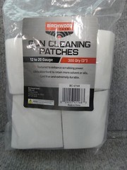 BIRCHWOOD CASEY GUN CLEANING PATCHED 12-20 GAUGE 300 COUNT
