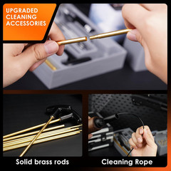 Universal Gun Cleaning Kit Deluxe for All Caliber Pistol Rifle Handgun Shotgun H
