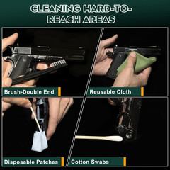 Gun Cleaning Oil Kit – All-In-One CLP Gun Cleaner Set with 3.4Oz Cleaning Oil, 2