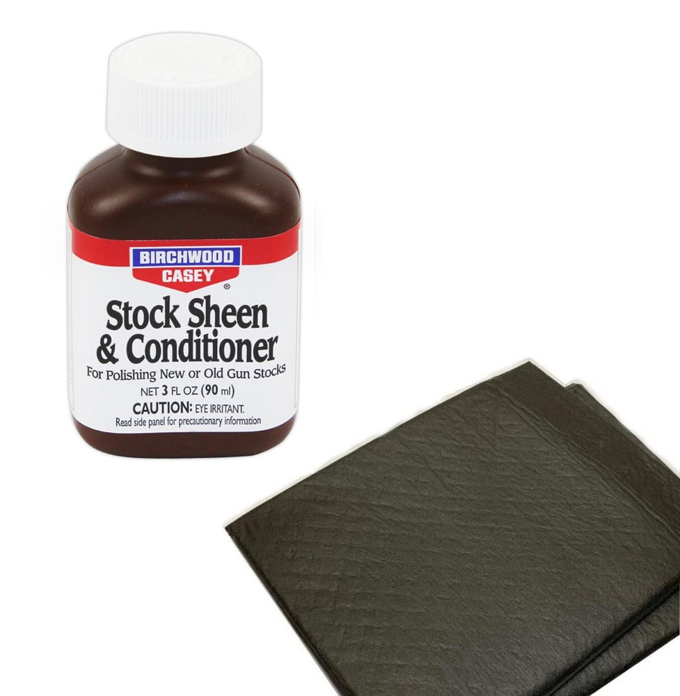 Birchwood Casey Gun Stock Sheen & Conditioner & Absorbable Work Pads
