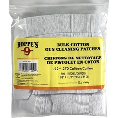 Hoppe’s Gun Cleaning Patches 500 Count Cotton Rifle Pistol Shotgun Choose Size