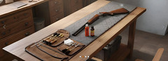 Heavy Duty Waxed Canvas Gun Cleaning Mat for Rifle & Pistol Maintenance