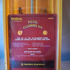 New sealed Outers 8-Piece Pistol Cleaning Kit .40 .41 .44 .45 10mm Complete USA