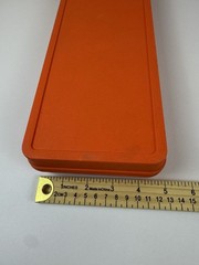 Hoppes 9 Old Vintage Gun Cleaning Kit & Storage Box Nice Orange Hard Case 1980s
