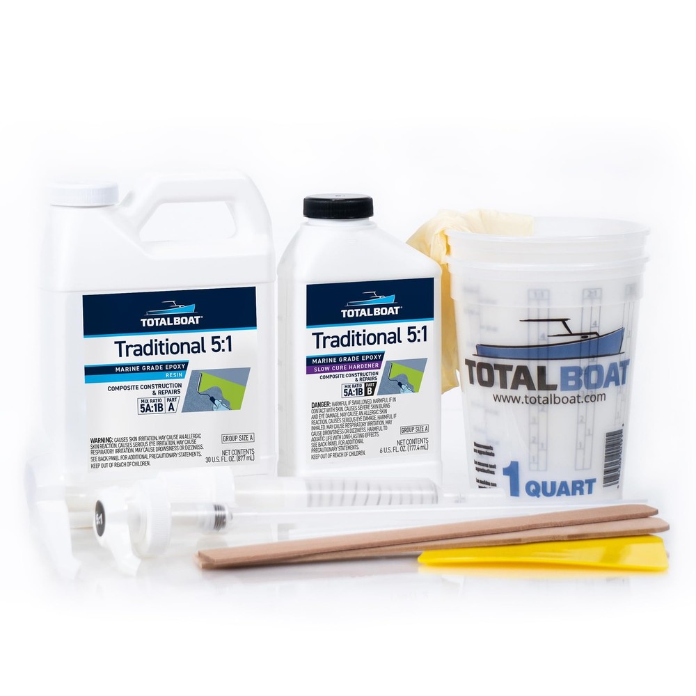 Totalboat 51 Marine Epoxy Resin Kit For Bonding Filleting Coating And – Use For