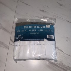 Gunslick Bulk Cotton Patches 500 2-1/4” X 2-1/4”