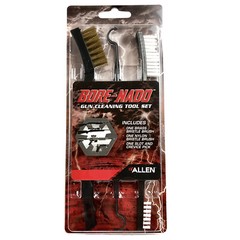 Allen Gun Cleaning Tool Set Bore-Nado Brass Brush Nylon Brush Crevice Slot Pick
