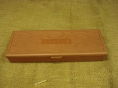 Hoppes 22 cal cleaning kit, Vintage plastic box