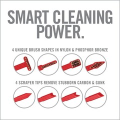 Real Avid Smart Brushes – Assorted Shapes and Brushes with Integrated Scrapers