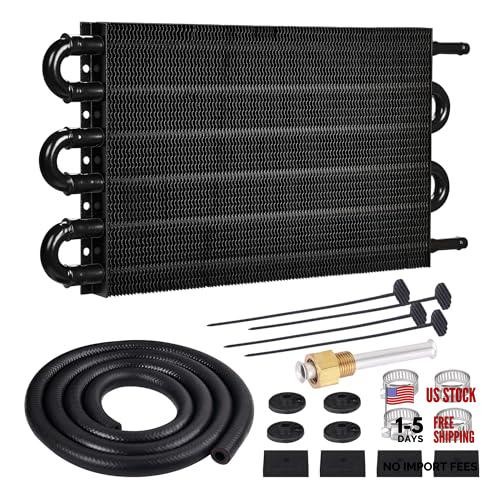 Black 5/16″ Universal 6 Pass Kit for Transmission Oil Cooler Tube & Fin Kit