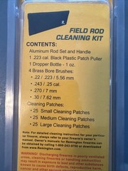 Remington Rifle Cleaning Kit For.22 Thru .30cal Inside Folding Storage Pouch
