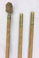 Antique Wooden Shotgun Cleaning Rod Brass Ends Early Sporting Gun Accessory