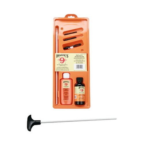 Hoppes Clamshell All Caliber/Gauges Universal Cleaning Kit w/Aluminium Rod UOB