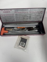 Vintage 1950’s Montgomery Wards Western Field Rifle cleaning kit Extras BLHN