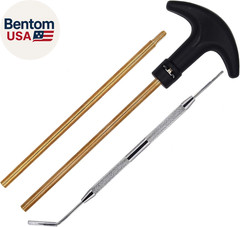 Handgun Cleaning Kit For.22.357.38,9Mm.40.45 Caliber Pistol,With Bronze Bore Bru