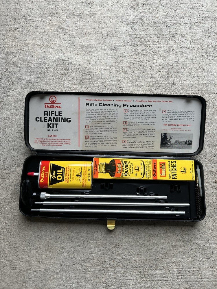 Vintage Outers Gunslick .30 Cal Rifle Cleaning Kit No. 477