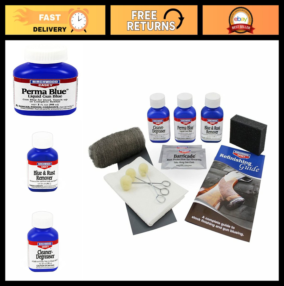 All-Inclusive Gun Blue Finishing Kit – Easy-to-Use Liquid for Cleaning & Mainten