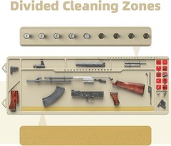 Large Gun Cleaning Mat for Rifle Shotgun Pistol, Magnetic Cleaning Pad for All G