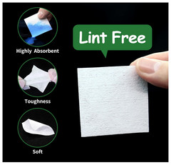 1500PCS Gun Cleaning Patches and 200PCS Gun Cleaning Swabs,2″X2″ Lint Free Gun C