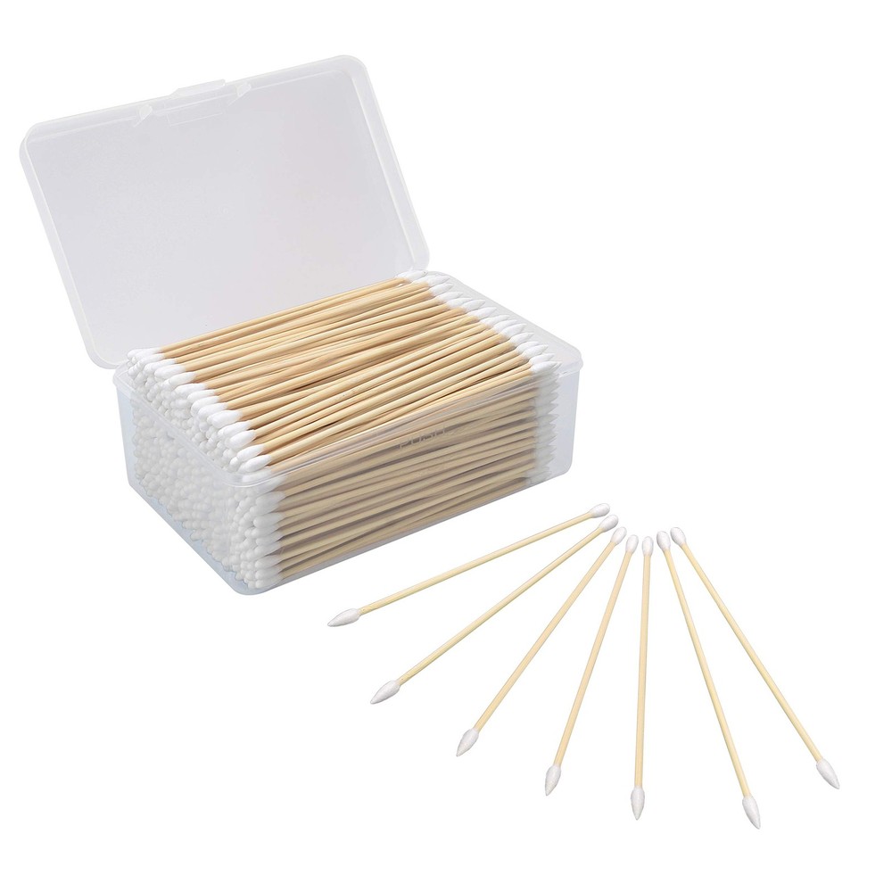 BOOSTEADY 6 Inch Cotton Gun Cleaning Swabs with Bamboo Handle（Choose Your