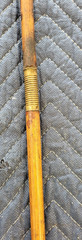 Vintage 3-Piece Wooden Shotgun Cleaning Rod Take Down Threaded Sleeves Wood
