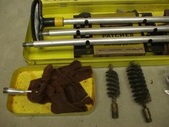 Vintage Brite-Bore shotgun cleaning kit mill run 12 20 gauge gun cleaner ad