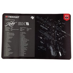 TekMat Kimber 2K11 Gun Cleaning Mat 11×17 Black Padded Water-Resistant
