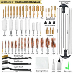 Universal Gun Cleaning Kit Compatible with Rifle Pistol Shotgun for All Caliber