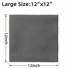 6 Pack Microfiber Silicone Cleaning Cloth, 12″x12″ Lint Free Cleaning Rags
