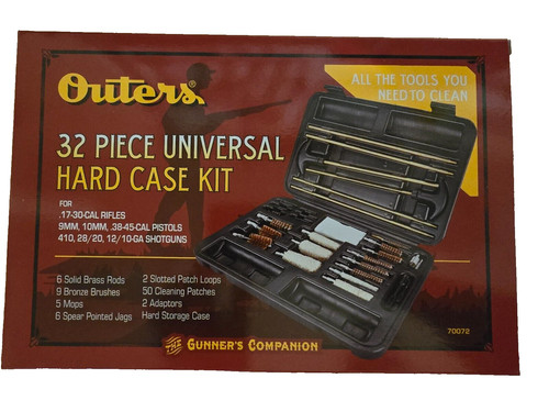 Firearm Cleaning Kit Outers® 32 Pc Universal Hard Case Rifle / Shotgun #70072