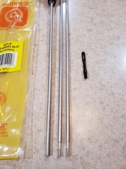 Vintage Hoppes Rifle Cleaning Rod All Calibers No. 3PU Aluminum & 4 Bore Brushes