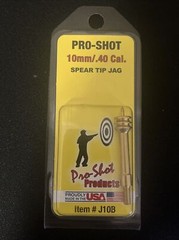 Pro-Shot 10mm .40 Caliber Spear Tip Jag J10B NEW Cleaning