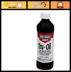 Gun Stock Finish 8 oz Liquid – Birchwood Casey Tru-Oil, Wood Stain, Protective C
