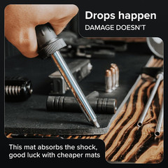 Falko Tactical Premium Gun Cleaning Mat (3 Sizes) – 2X Thicker, Oil and Solvent