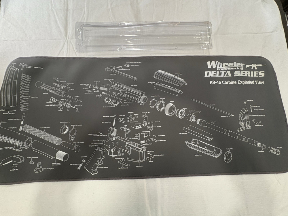WHEELER DELTA SERIES GUN MAINTENANCE MAT 156824 Exploded View Rubber Back NEW